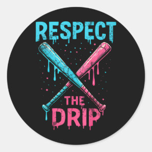 Pegatina Redonda Bysebyll Softbyll Respeta La Liga Deportiva Drip