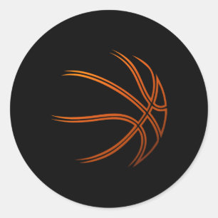 Pegatina Redonda Bysketbyll Player Bysketbyller Sports Graphic