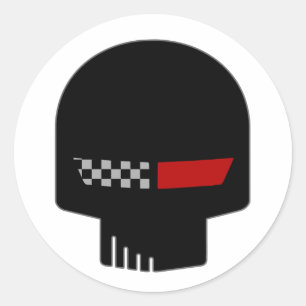 Pegatina Redonda C4 Corvette JAKE Decal 3"