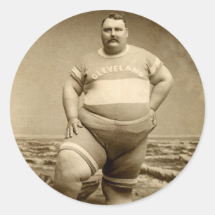 Pegatina Redonda C. 1890 El Gran Hombre