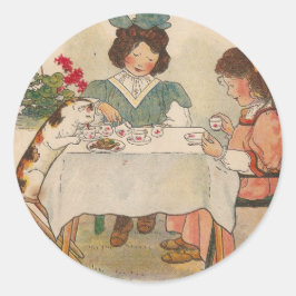 Pegatina Redonda C es para gato