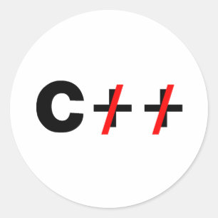 Pegatina Redonda C, no C++