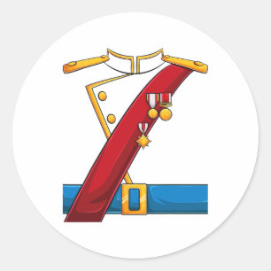 Pegatina Redonda Caballeros de Halloween niños con traje encantador