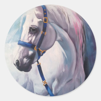 Pegatina Redonda Caballo