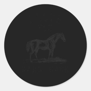 Pegatina Redonda Caballo Que Te Amo A Los Chicas Del Pabellón Y De
