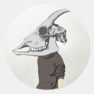 Pegatina Redonda cabecilla