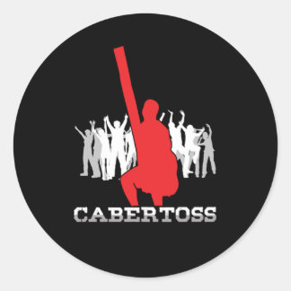 Pegatina Redonda Caber Toss Scottish Highland Games Guay Game Gift