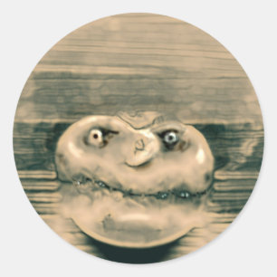 Pegatina Redonda Cabeza de hongo