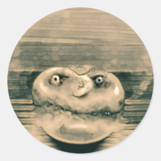 Pegatina Redonda Cabeza de hongo