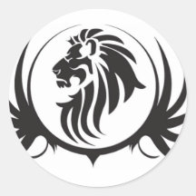 Cabeza de leones negros