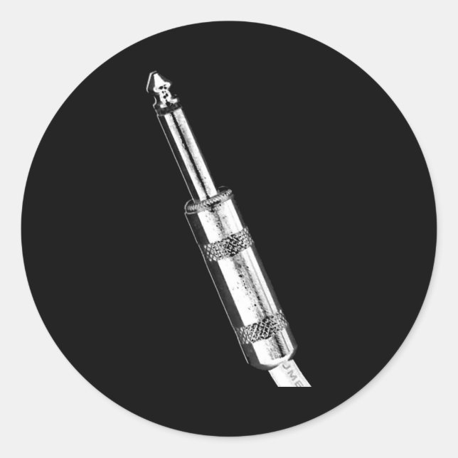 Pegatina Redonda Cable de conexión (Anverso)