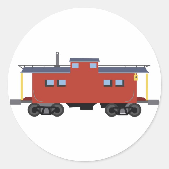 Pegatina Redonda Caboose (Anverso)