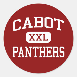 Pegatina Redonda Cabot - Panthers - High School - Cabot Arkansas