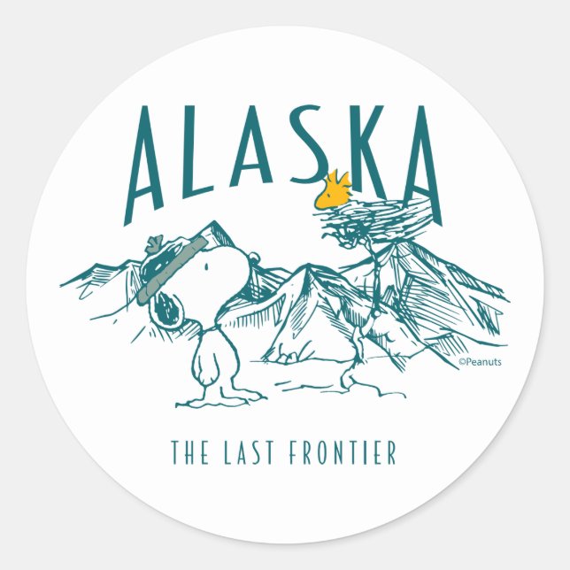Pegatina Redonda Cacahuetes | Alaska La Última Frontera (Anverso)