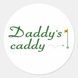 Pegatina Redonda Caddy 3 de papi
