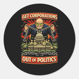 Pegatina Redonda Cadenas de Influencia