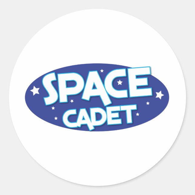 PEGATINA REDONDA CADET ESPACIAL (Anverso)