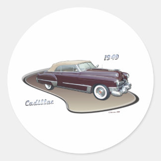 PEGATINA REDONDA CADILLAC 1949