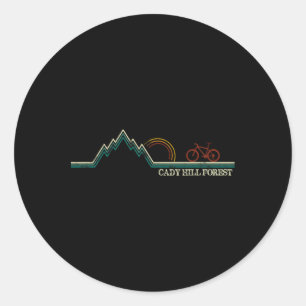 Pegatina Redonda Cady Hill Ciclismo de Montaña Vermont Stowe