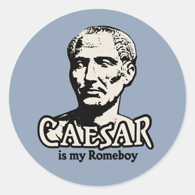 Pegatina Redonda Caesar Romeboy (Anverso)