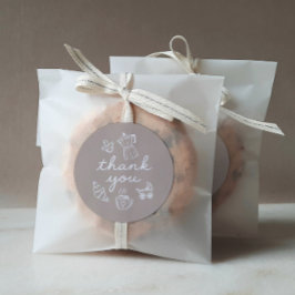 Pegatina Redonda Café Bebe Home Coffee Baby Shower Latte