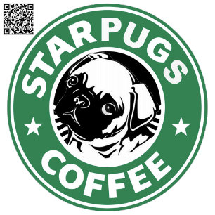 Pegatina Redonda Café de Starpug