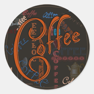 Pegatina Redonda Café Spice