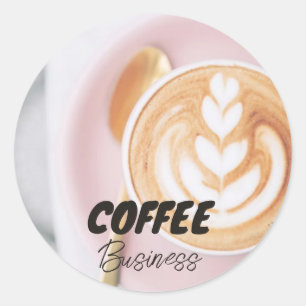 Pegatina Redonda Cafetería de la Copa del Mundo