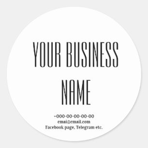 Pegatina Redonda Cafetería, panadería, cocina de estilo moderno