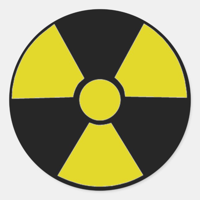 Pegatina Redonda Caída (Anverso)