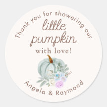 Caída Pequeña Calabaza Baby Shower Gracias