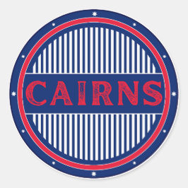 Pegatina Redonda Cairns City Pride Emblem – Australian Identity