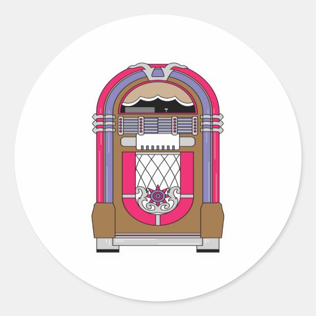 Pegatina Redonda caja de jugo (Anverso)