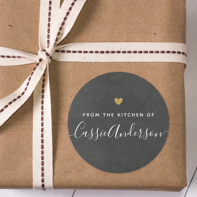 Pegatina Redonda Cajón de oro moderno de la cocina de (Subido por el creador)