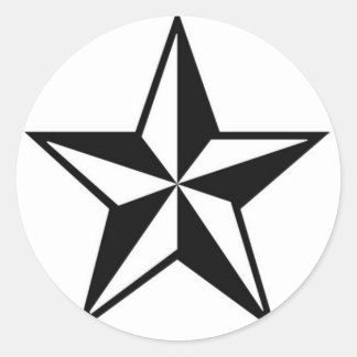 PEGATINA REDONDA CAL STAR
