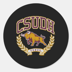 Pegatina Redonda Cal State Dominguez Hills Victoria Toros
