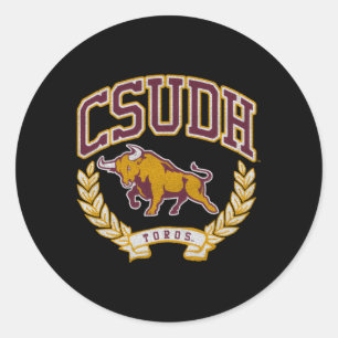 Pegatina Redonda Cal State Dominguez Hills Victoria Toros