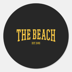Pegatina Redonda Cal State Long Beach Csulb Est Date