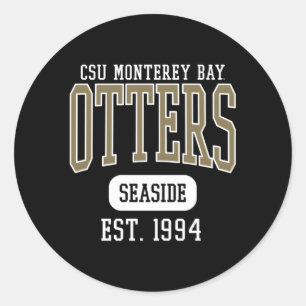 Pegatina Redonda Cal State Monterey Bay Csumb Otters Est Date