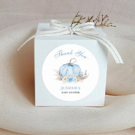 Pegatina Redonda Calabaza Gracias