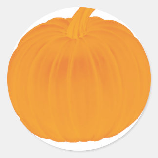 Pegatina Redonda Calabaza lisa