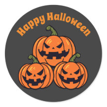 Calabazas de tres jack o'lantern