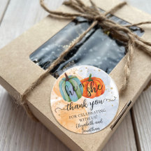 Calabazas otoñales Revelación de género Gracias