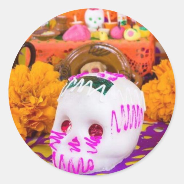 Pegatina Redonda Calaberita (Anverso)