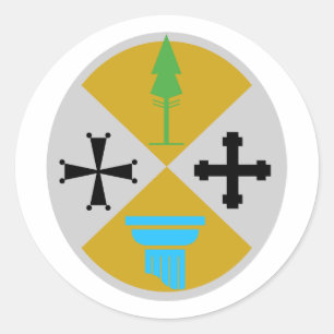 Pegatina Redonda Calabria, Italia