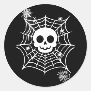 Pegatina Redonda calavera