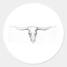 Pegatina Redonda calavera