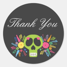 Calavera Mexicana Sugar Skull Floral Edgy Gracias