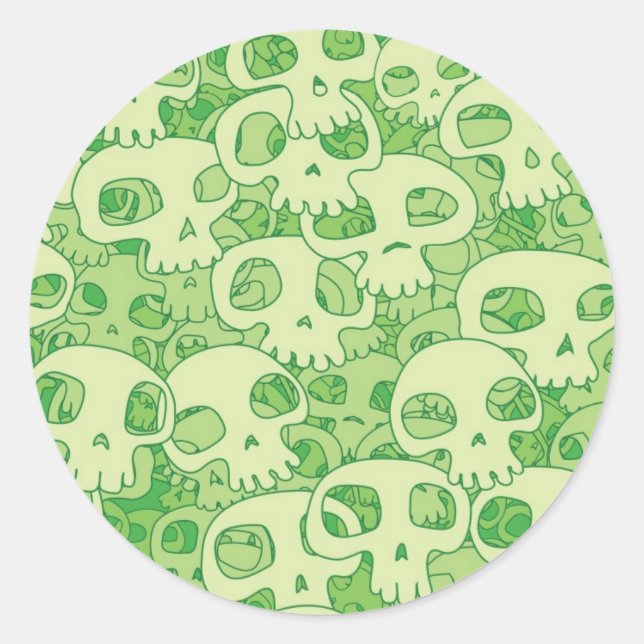 Pegatina Redonda Calaveras de Guay (Anverso)