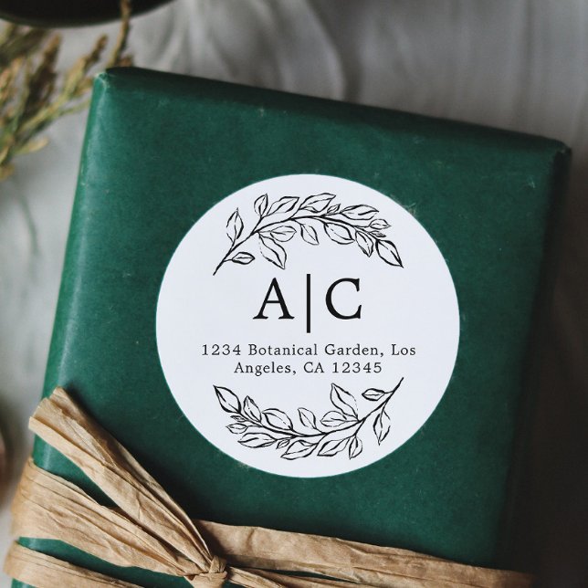 Pegatina Redonda Calcomanías de dirección de retorno de follaje min (Subido por el creador)